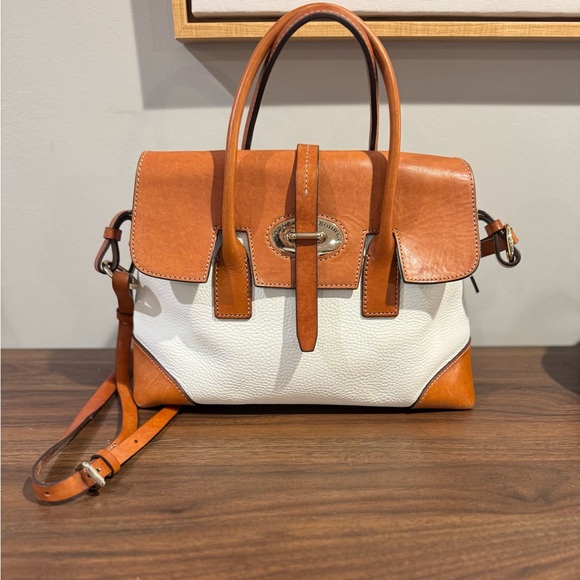 Dooney & Bourke Elisa Pebble Leather Satchel - Picture 2 of 8